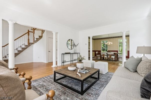 Chandelier, Dining room, Interior, Living room, Wood Texture Flooring