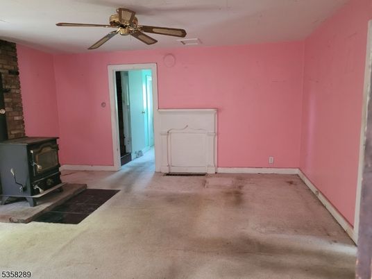 Empty room, Fireplace, Interior