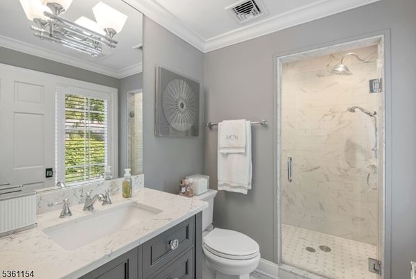 Bathroom, Glass Shower, Interior, Marble Walls