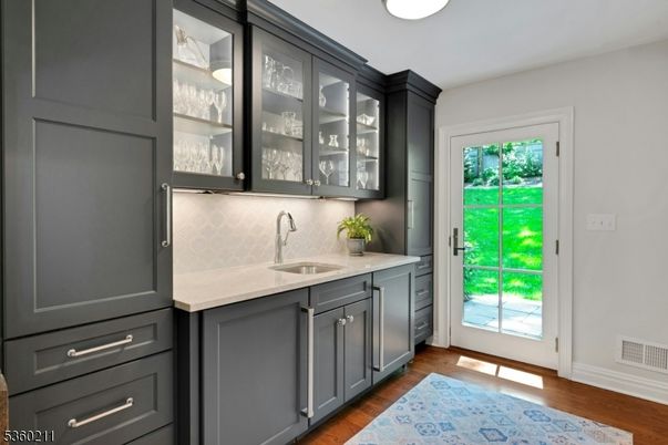 Interior, Kitchen, Wood Texture Flooring