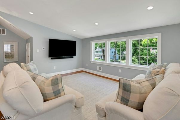 Interior, Living room, Recessed Lighting