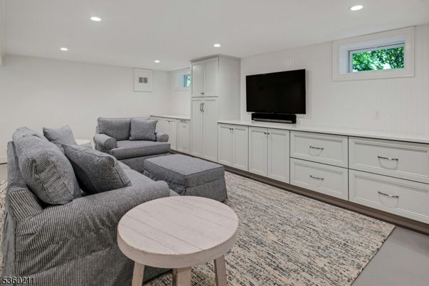 Interior, Living room, Recessed Lighting
