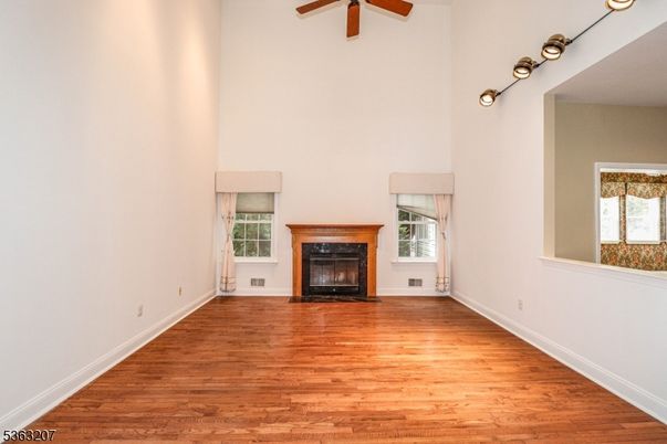 Empty room, Fireplace, Interior, Wood Texture Flooring