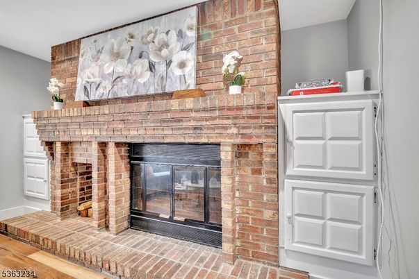 Fireplace, Interior, Stone Walls, Wood Texture Flooring