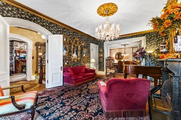 Chandelier, Interior, Living room, Piano, Wood Texture Flooring
