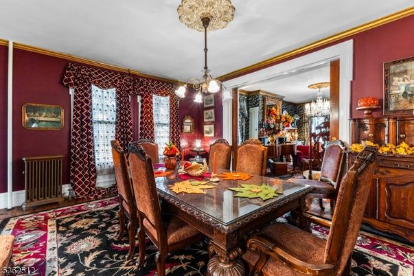 Chandelier, Dining room, Interior