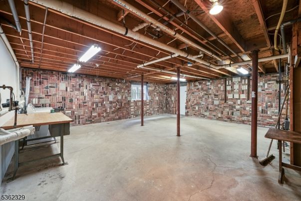 Interior, Stone Walls, Wooden Beams