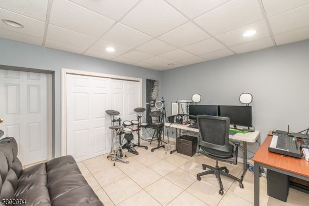 Home Office, Interior, Recessed Lighting