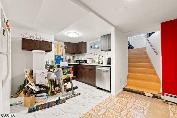 Interior, Kitchen, Marble, Recessed Lighting, Stainless Steel Appliances