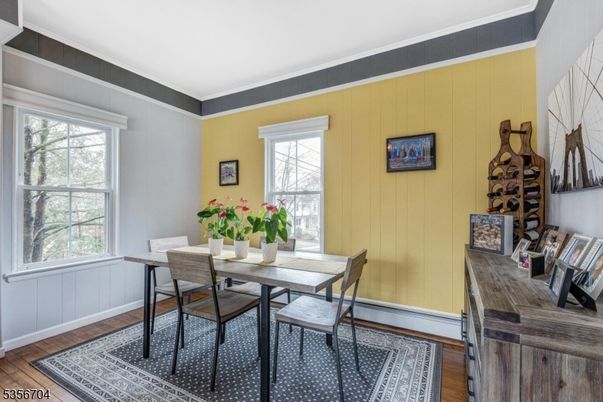Dining room, Interior, Wood Texture Flooring