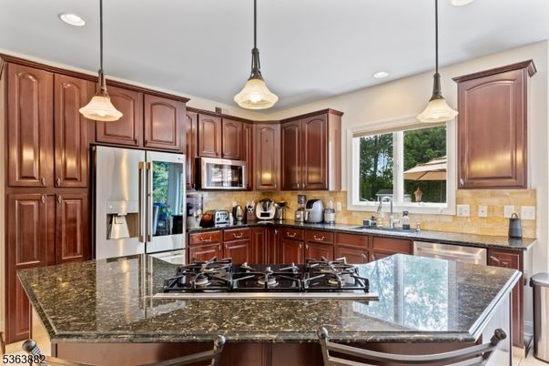 Interior, Kitchen, Pendant Lights, Recessed Lighting, Stainless Steel Appliances
