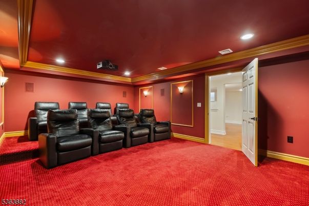 Home Theatre Room, Interior, Recessed Lighting, Theatre Room