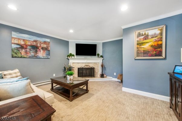 Fireplace, Interior, Living room, Recessed Lighting