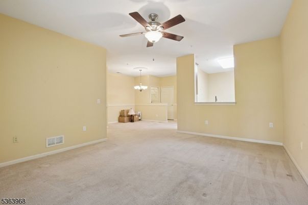 Chandelier, Empty room, Interior