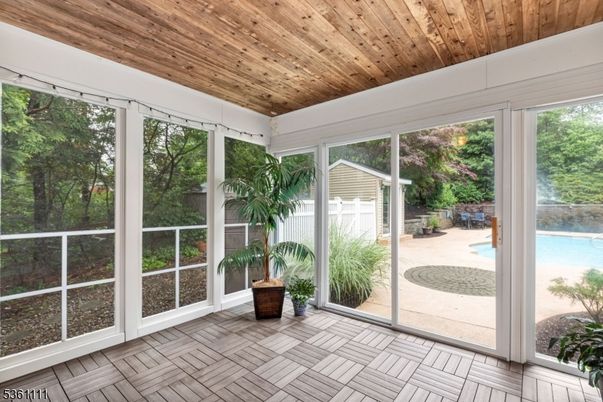 Interior, Sun Room, Wooden Ceilings
