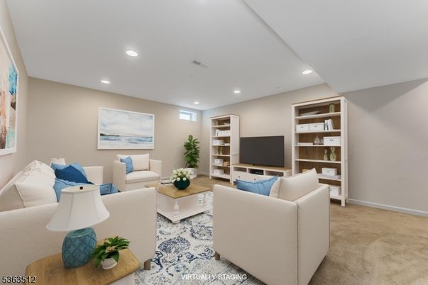Interior, Living room, Recessed Lighting