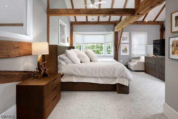 Bedroom, Interior, Wooden Beams