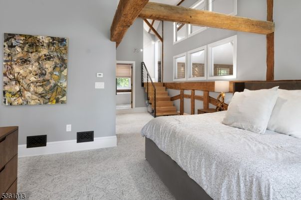Bedroom, Interior, Wooden Beams
