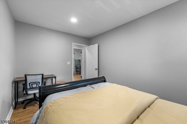 Bedroom, Home Office, Interior, Recessed Lighting, Wood Texture Flooring
