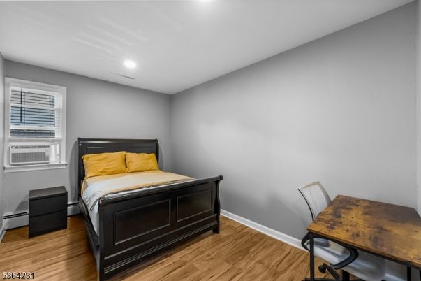 Bedroom, Home Office, Interior, Recessed Lighting, Wood Texture Flooring