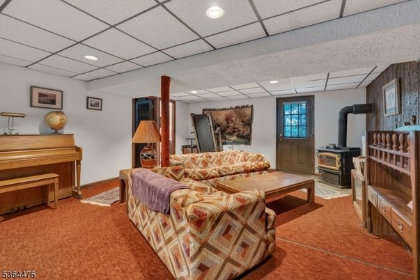 Fireplace, Interior, Living room, Piano, Recessed Lighting