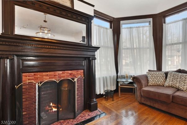 Fireplace, Interior, Piano, Wood Texture Flooring