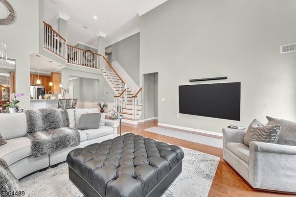 Dining room, Interior, Kitchen, Living room, Pendant Lights, Recessed Lighting, Wood Texture Flooring