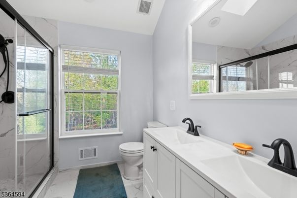 Bathroom, Glass Shower, Interior, Marble, Marble Walls