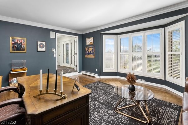 Home Office, Interior, Wood Texture Flooring