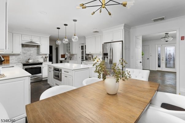 Interior, Kitchen, Pendant Lights, Stainless Steel Appliances