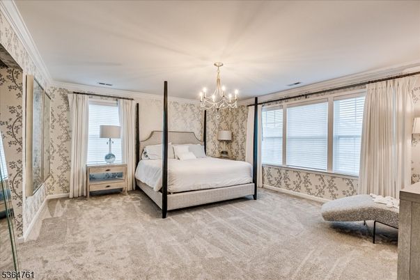Bedroom, Chandelier, Interior
