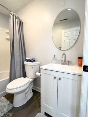 Bathroom, Interior, Recessed Lighting, Wood Texture Flooring