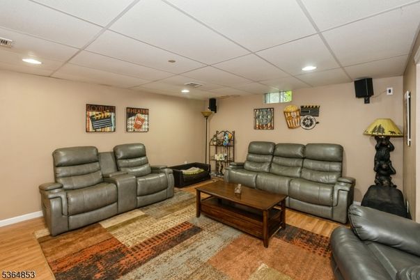Home Theatre Room, Interior, Living room, Recessed Lighting, Wood Texture Flooring