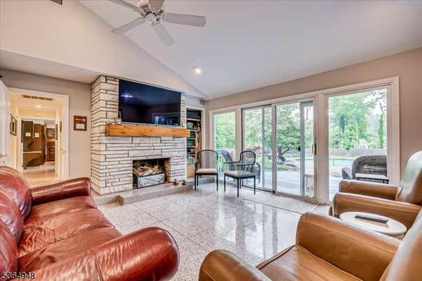 Fireplace, Interior, Living room, Recessed Lighting