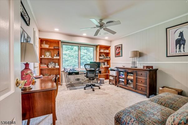 Home Office, Interior, Recessed Lighting
