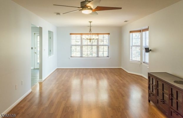 Chandelier, Empty room, Interior, Wood Texture Flooring