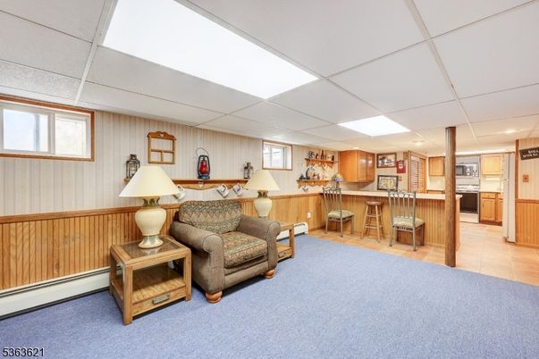 Interior, Kitchen, Recessed Lighting, Wooden Walls