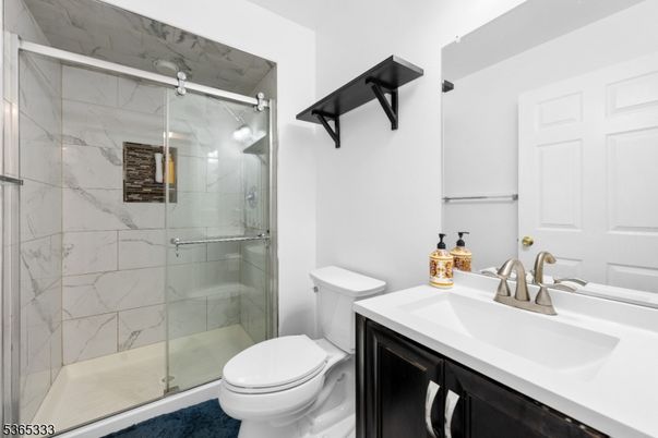 Bathroom, Glass Shower, Interior, Marble Walls