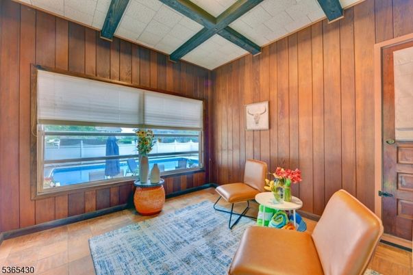 Interior, Living room, Wooden Beams, Wooden Walls