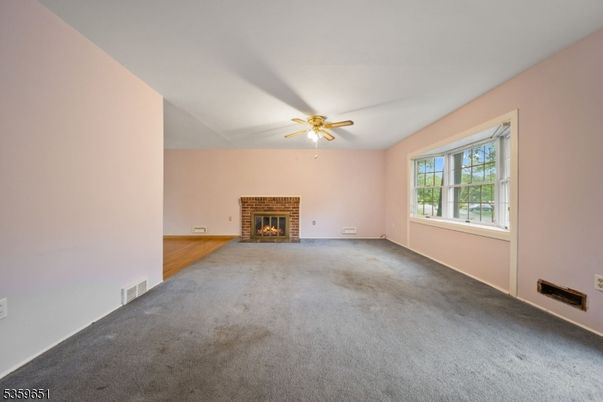 Empty room, Fireplace, Interior