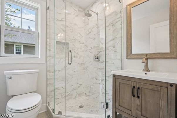 Bathroom, Glass Shower, Interior, Marble Walls