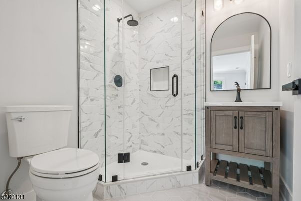 Bathroom, Glass Shower, Interior, Marble Walls