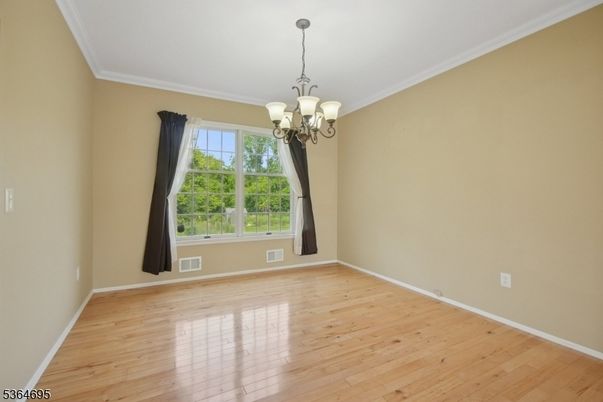 Chandelier, Empty room, Interior, Wood Texture Flooring