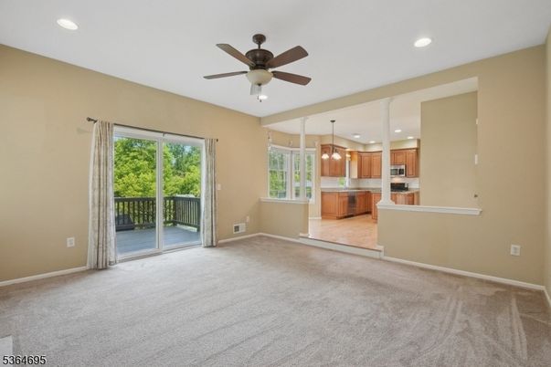 Empty room, Interior, Kitchen, Pendant Lights, Recessed Lighting