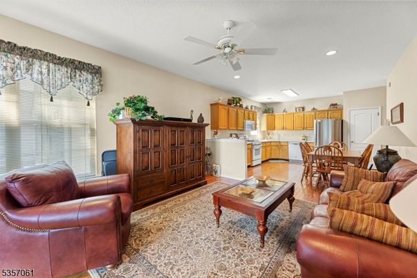 Dining room, Interior, Kitchen, Living room, Recessed Lighting, Stainless Steel Appliances
