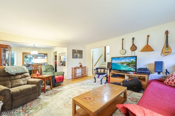 Dining room, Interior, Living room, Pendant Lights, Wood Texture Flooring