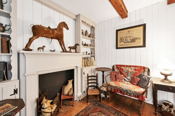 Fireplace, Interior, Wood Texture Flooring