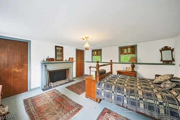 Bedroom, Fireplace, Interior