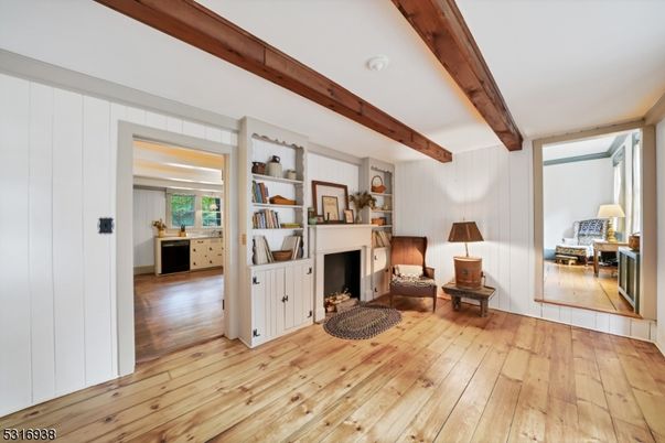 Fireplace, Interior, Wooden Beams, Wood Texture Flooring