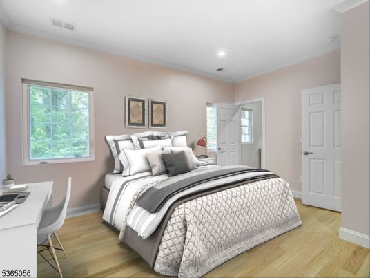 Bedroom, Home Office, Interior, Recessed Lighting, Wood Texture Flooring